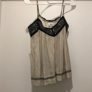 Knit embroidered tank top